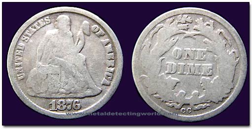 Liberty Seated Dime Variety 4