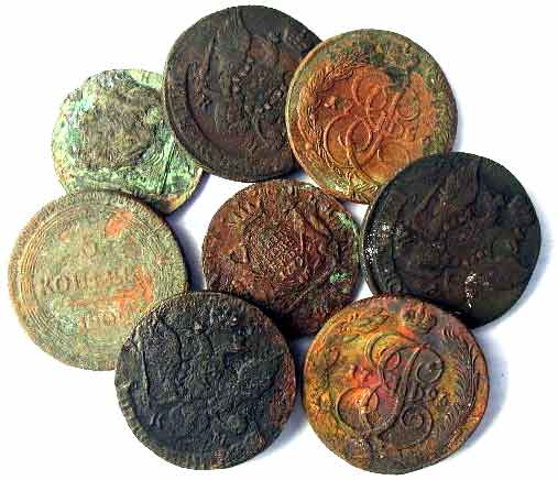 Group of the 18th Century Russian Coins