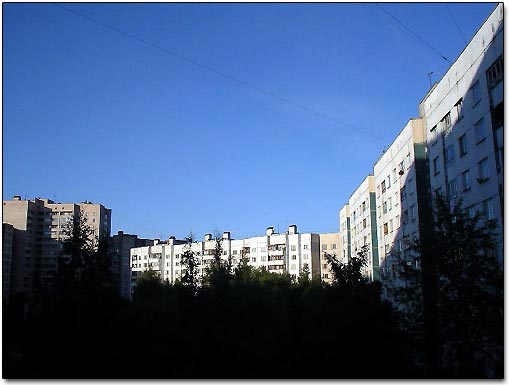 Modern Apartment Buildings in St. Petersburg, Russia