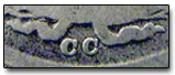 Mint Mark on Barber Dime
