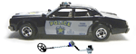 Police Metal Detector and Cruiser