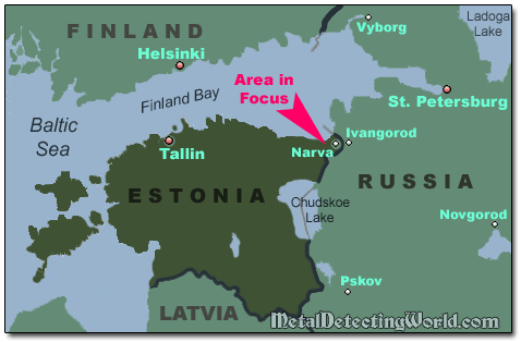 Estonia Finland Bay Map