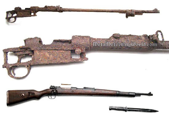 Remains Of WW2 K98 Mauser Rifle