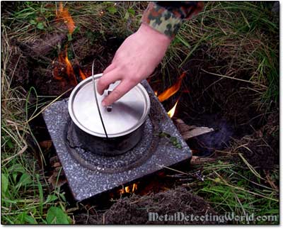 Cooking on Camp-Fire