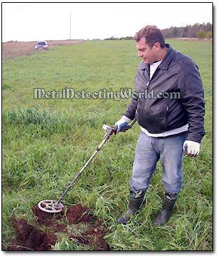 Bobby Is Learning How to Metal Detect