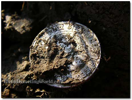 Silver Coin Dug Up