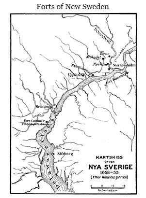 New Sweden Colony Map