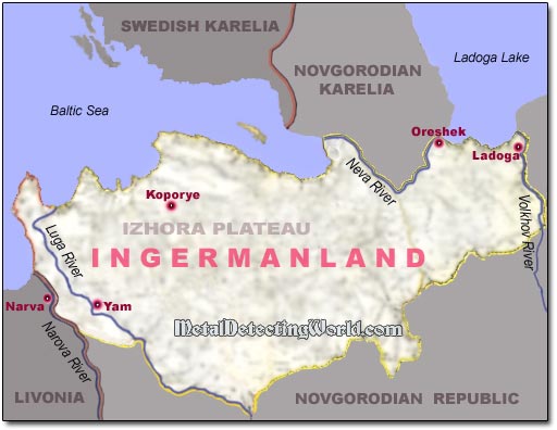 Novgorodian Ingria Ingermanland in 15th Century