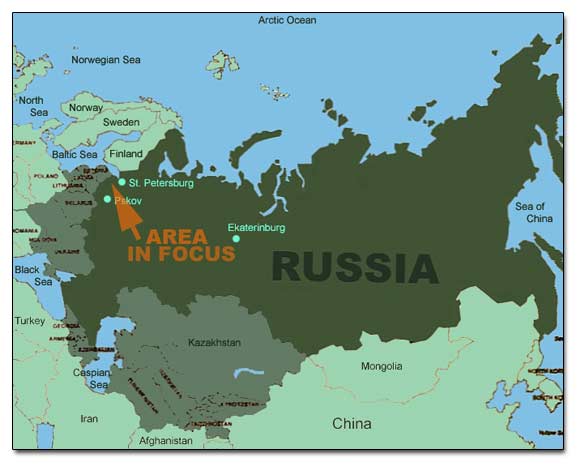 General Map Of Russian Federation