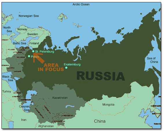 General Map Of Russia