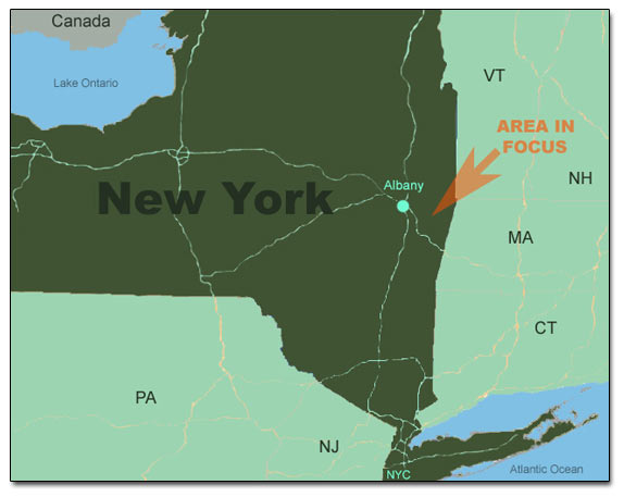 General Map Of New York State
