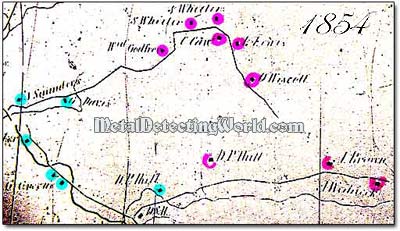 Beer's Map Issued in 1854