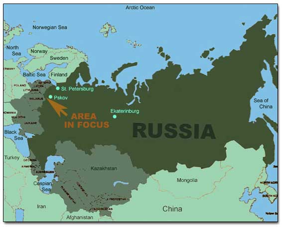 General Map Of Russia