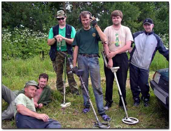 Group Of Russian Treasure Hunters