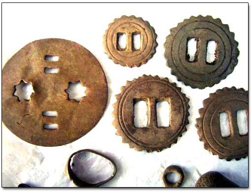 Brass Harness Rosettes Found with a Metal Detector