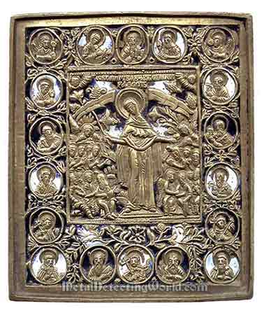Mother Of God - Joy Of All Mournful People Pectoral Icon