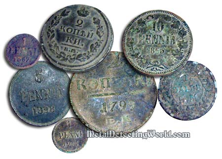 Russian and Finnish Copper Coins